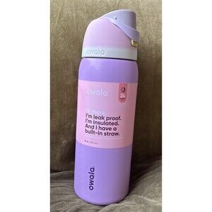 Owala FreeSip Stainless Steel Water Bottle / 32oz / Light Purple
